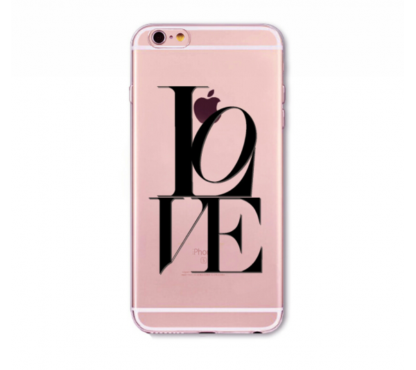 Kryt LOVE iPhone 6/6S - čierny